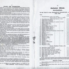 BOT169_077_078_PSU_1931_02 Bottesford Horticultural & Industrial Society Exhibition, 1931, programme
