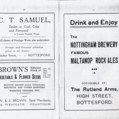 BOT169_083_084_PSU_1931_02 Bottesford Horticultural & Industrial Society Exhibition, 1931, programme