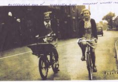 Cycling through Bottesford in the 1940s