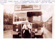 Jack Cole, Bottesford bus driver, about 1963.