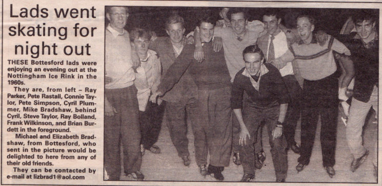 Bottesford lads skating night out in the 1960s | From the Grantham Journal