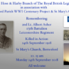 Remembering 2nd Lt. Albert Asher, 1/5th Battalion, Leicestershire Regiment