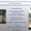 Remembering L/Sgt. Frederick Darby, 1/5th Battalion, Leicestershire Regiment