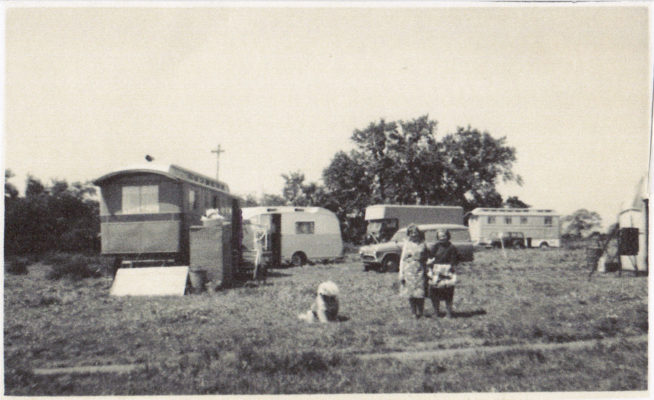 Caravans of Turville's Fair, Station Field in the 1970s - Lassie, Gladys Marston, Mrs Turville | The Marston family