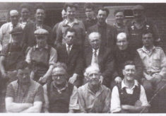 Arthur Marston with his workmates, approx 1960