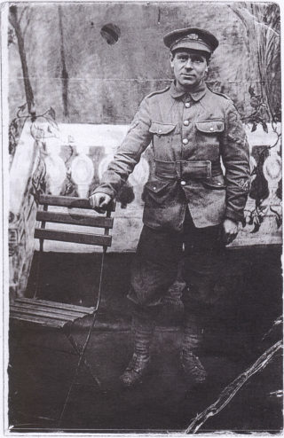 Walter Whittle photographed in December 1915, a 