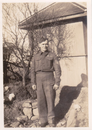 Walter Whittle, a sergeant in the Home Guard at Keyworth, in 1941. | From the collection of Mr G.M. Brassington.