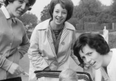 Anne Hewitt and friends, c.1970.