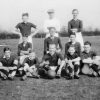 Bottesford football team, and a group of admiring schoolboys.