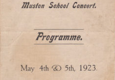 Muston School Concert Programme, 1923