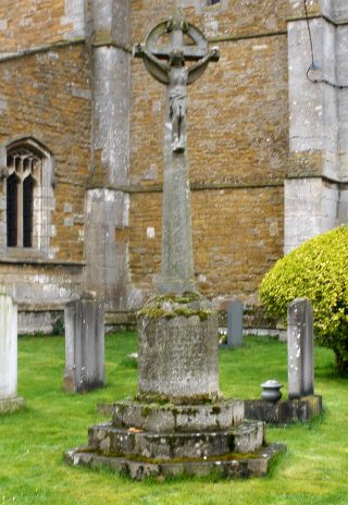 Muston's War memorial in the churchyard of St John the Baptist parish church. | Bottesford Local History Archive