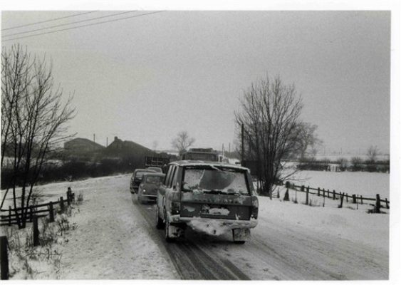 Winter 1979, Nottingham Road, approaching Bottesford