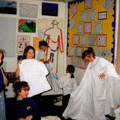 BOT042_014 Primary_romans_1996 Roman Time at Bottesford Primary School, six pictures