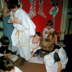 BOT042_015 Primary_romans_1996 Roman Time at Bottesford Primary School, six pictures