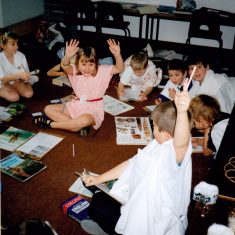 BOT042_016 Primary_romans_1996 Roman Time at Bottesford Primary School, six pictures