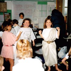 BOT042_017 Primary_romans_1996 Roman Time at Bottesford Primary School, six pictures