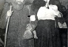 In fancy dress; Tom Minckley and Harry Gascoigne