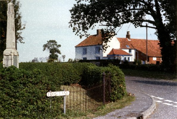 BOT189_038 DKI_1 44 Poplar Farm and the War Memorial, Plungar