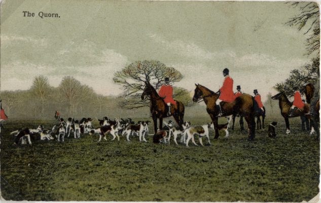 The Quorn Hunt, an old postcard