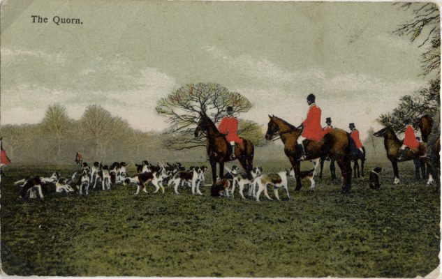 BOT189_066 DKI_2 31 The Quorn Hunt, an old postcard