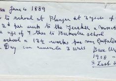 Tom Kirk's memories of time in Plungar
