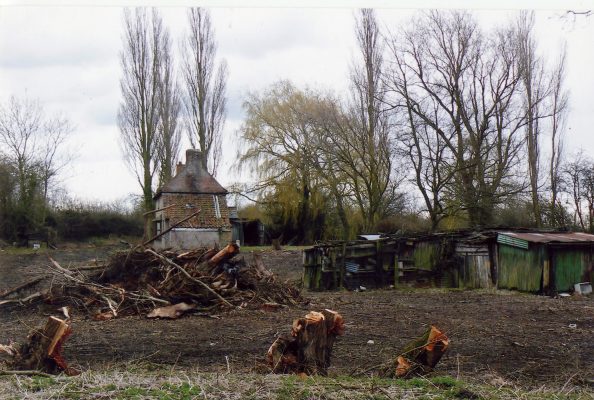 The site has been cleared, a sure sign of 