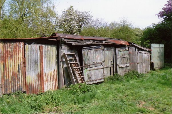 One of the rows of improvised sheds at the Lock House. | Margaret Langton