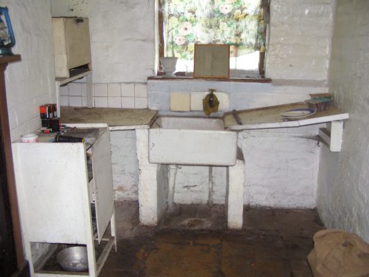 The kitchen, with its flagstone floor. | Neil Fortey