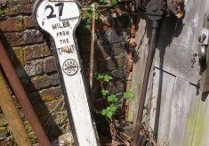 An old canal distance marker