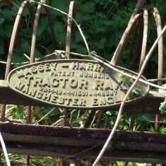 The maker's label on a rake. BOT196/102 | Neil Fortey