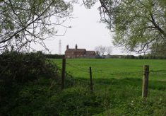 Stenwith farm cottage, seen from the Lock House grounds.