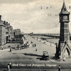 A second postcard view of Skegness's Clock Tower c.1913. | From Janet Dammes' family archive.