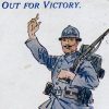 Wartime postcard: a French infantryman