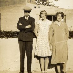 This photo shows Eve Marston on the right, her son Vic on the left, and Linda Taylor inbetween them. | Janet Dammes