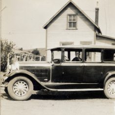 The family car and house near Chicago, with perhaps Victor Robert Marston at the wheel. | Janet Dammes