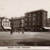 Postcard of Grantham Market Place, date perhaps 1910