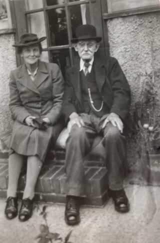 William and Lizzie William with Elizabeth, taken in 1945 when William was 92 years old. | Linda Preston
