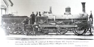 Bottesford for Belvoir - slide 22 A photograph of a goods train loclmotove built by E.B. Wilson in 1852. The Ambergate had three of these in its first years.