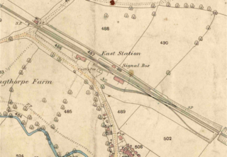 Bottesford for Belvoir - slide 35 Bottesford station, showing changes brought by the addition of the Joint line with its passenger and freight traffic. | Ordnance Survey 1885-1885 map