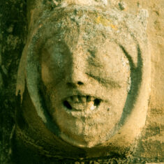 One of two faces on windows of the north aisle. | Neil Fortey