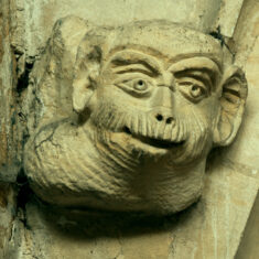 P1050399_06 We believe this to be an ape, representing deceit, an evil creature seen at the western end of the north nave arcade. | Neil Fortey