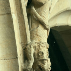P1050430_05 The carving on the south arcade of a rather mournful-looking lion. | Neil Fortey