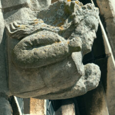 On the southern side of the clerestory, a prince and a king are seen. Their identities are not recorded. Again, an orb in his left hand and probably a sword (now lost) in his right. | Neil Fortey