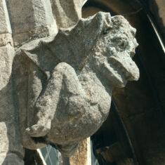 On the south clerestory, a winged dragon. | Neil Fortey
