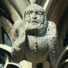 A second picture of the hooded man, perhaps a fool or a jester. | Neil Fortey