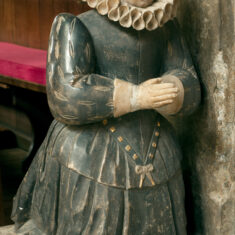 Effigies of four more of the surviving children of the 4th Earl of Rutland and Countess Elizabeth: tentatively identified as Frances. One more of the daughters is missing from the tomb altogether. 